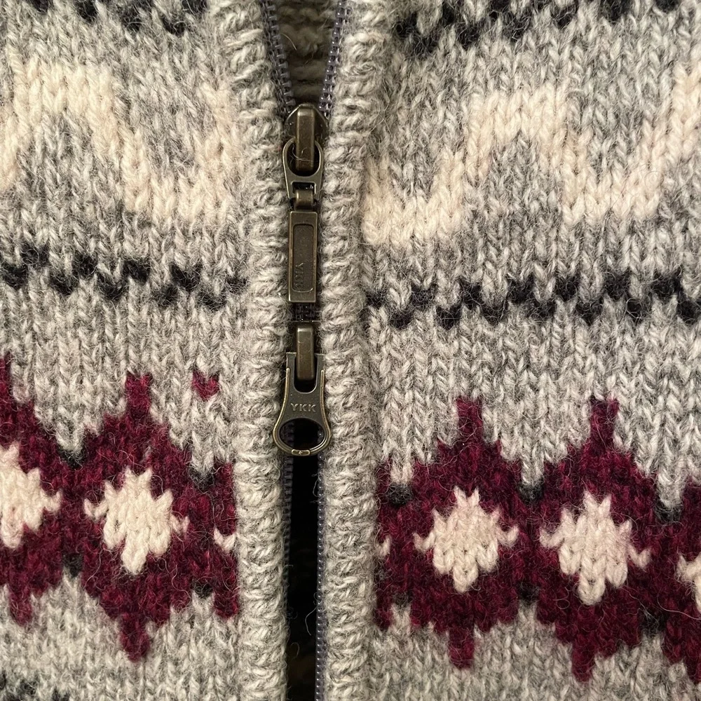 L.L. Bean 100% Lambswool Full Zip Cardigan Size Extra Small